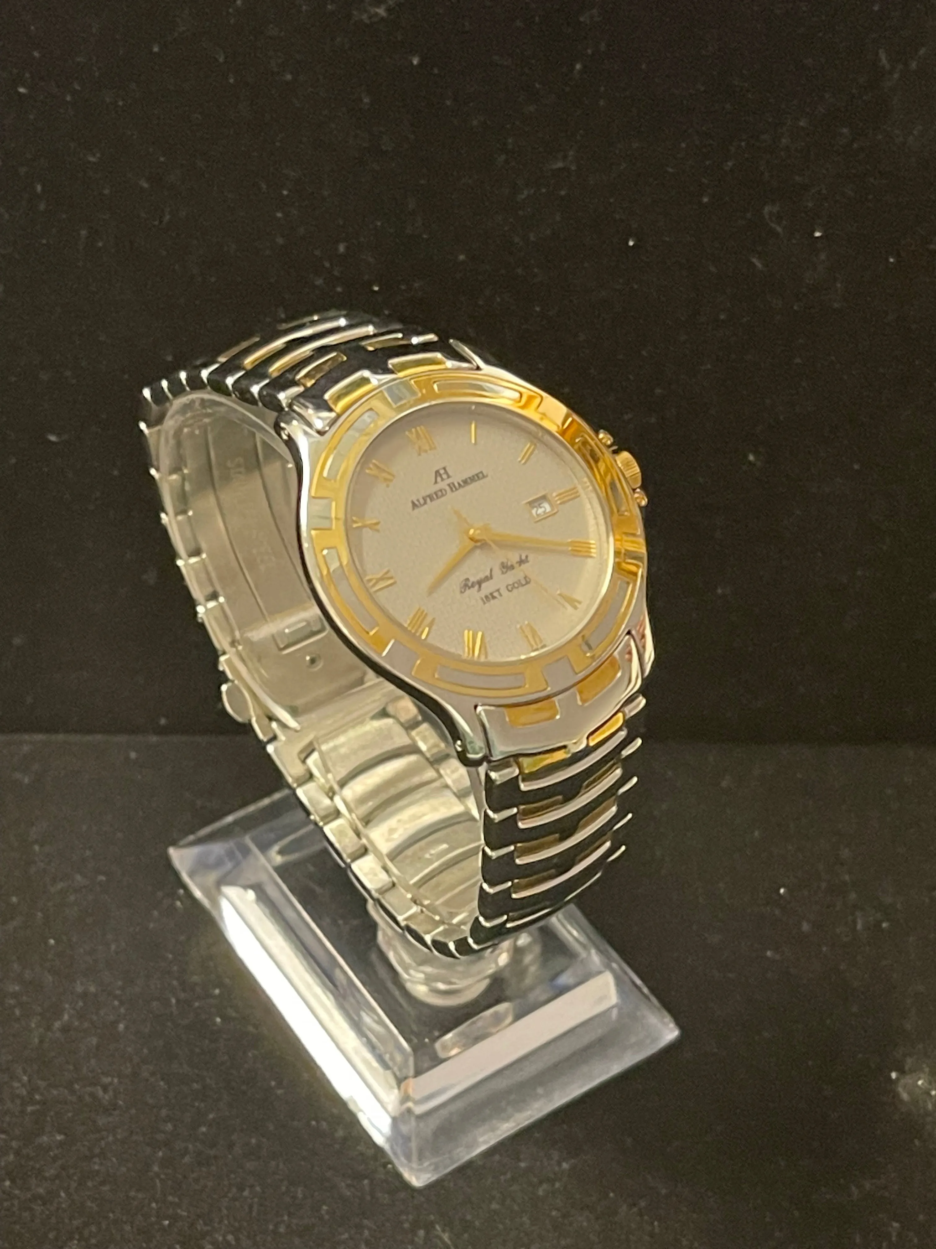 Alfred Hammel Royal Yacht 18K YG & SS Quartz Men's Wrist Watch - $10K APR w/ COA