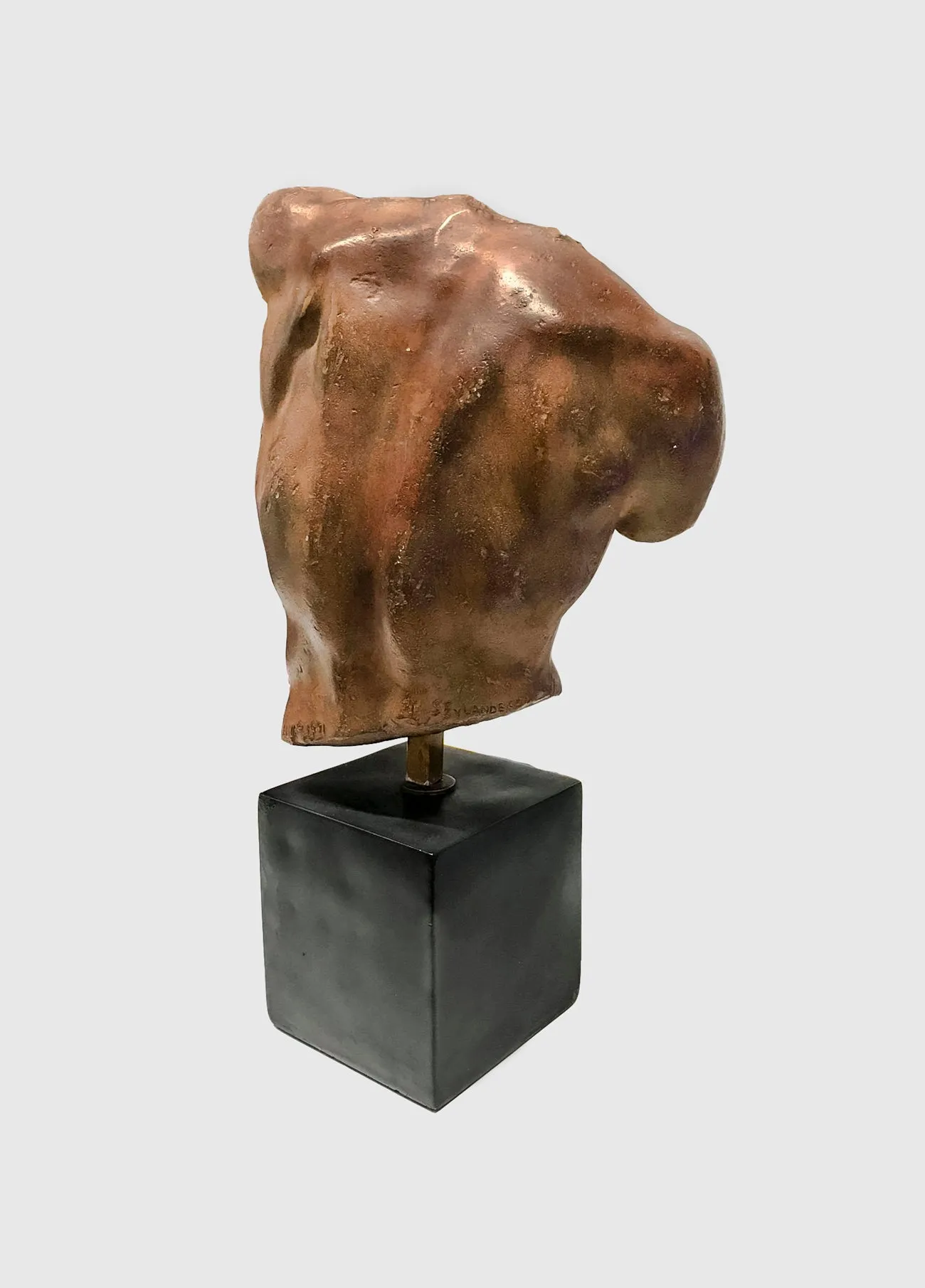 Alva Studios "Male Torso" 1991 Painted Plaster Sculpture - $15K APR Value w/ CoA!  