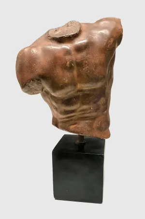 Alva Studios "Male Torso" 1991 Painted Plaster Sculpture - $15K APR Value w/ CoA!  