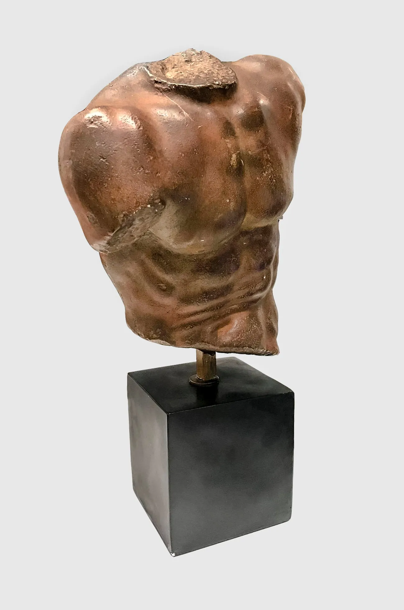 Alva Studios "Male Torso" 1991 Painted Plaster Sculpture - $15K APR Value w/ CoA!  