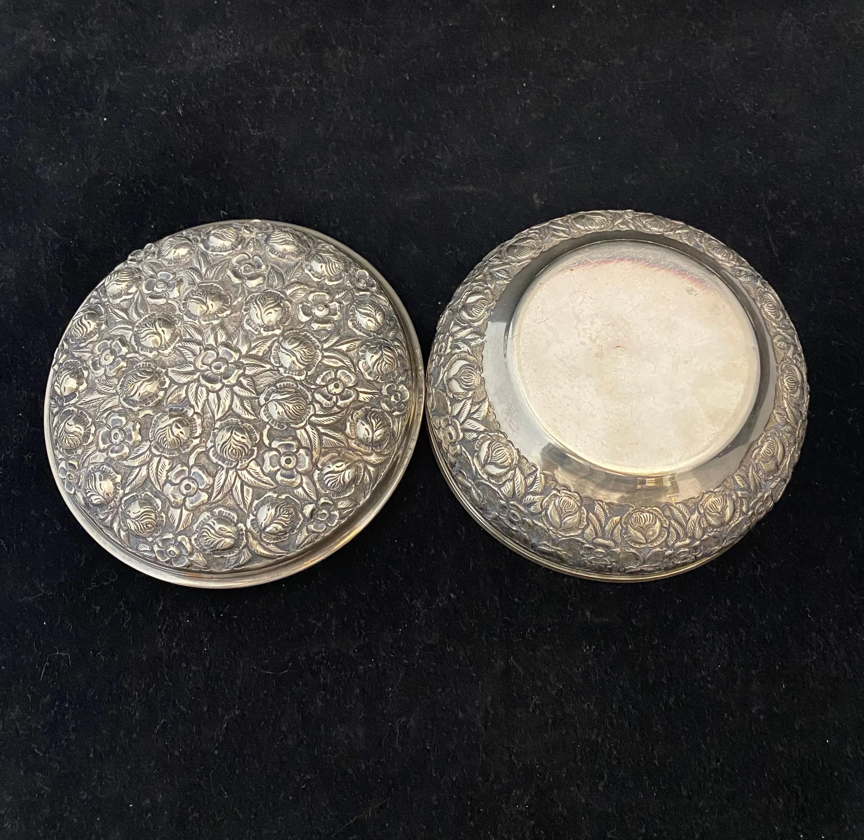 Antique C. 1800s Fine Silver European Repoussé Container - $4K APR Value w/ CoA!