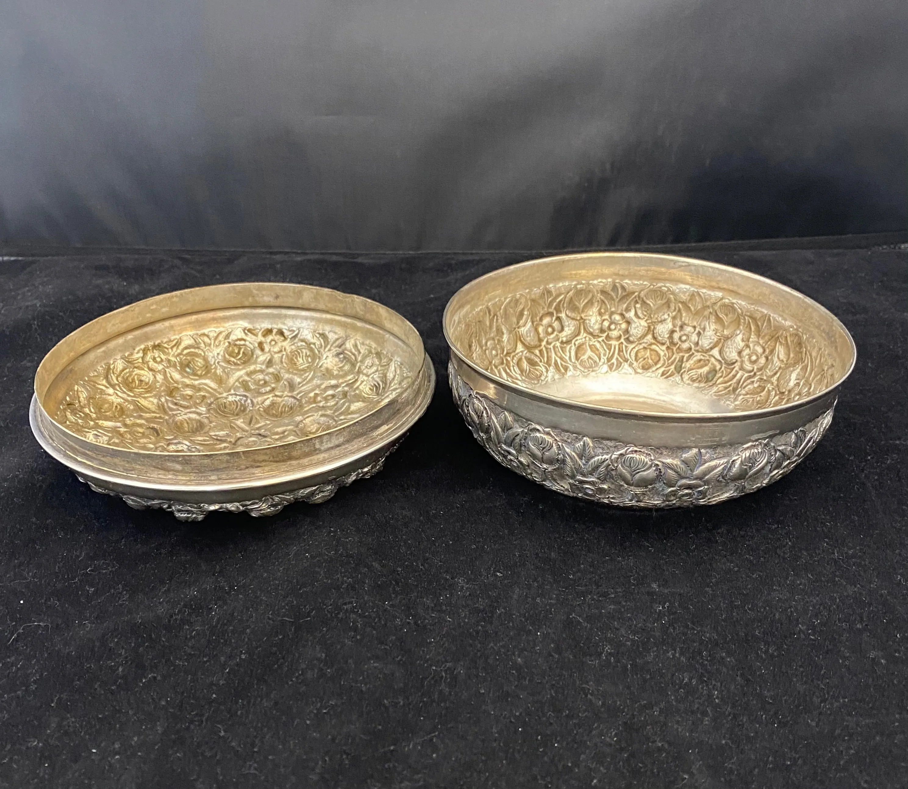 Antique C. 1800s Fine Silver European Repoussé Container - $4K APR Value w/ CoA!
