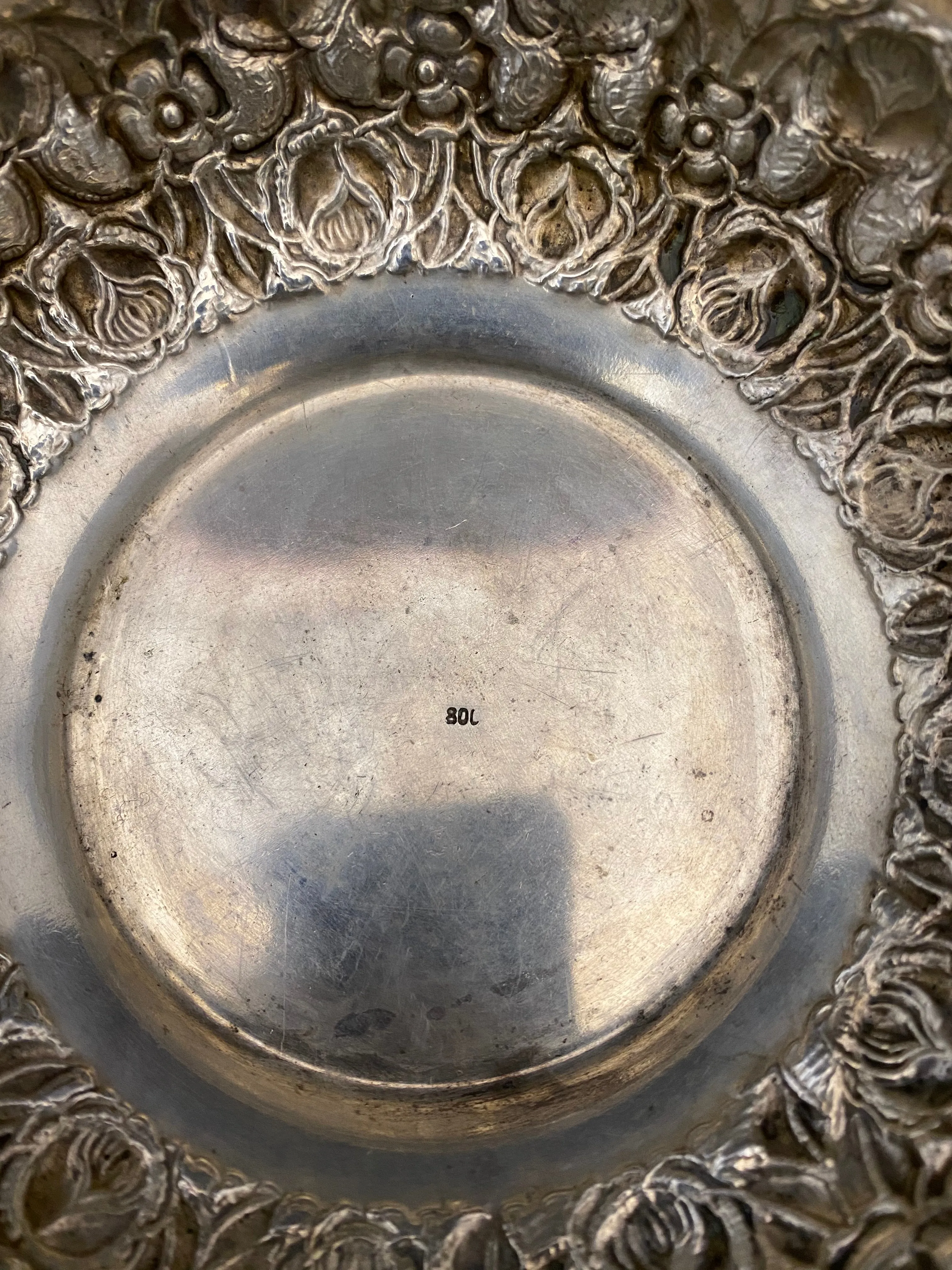 Antique C. 1800s Fine Silver European Repoussé Container - $4K APR Value w/ CoA!