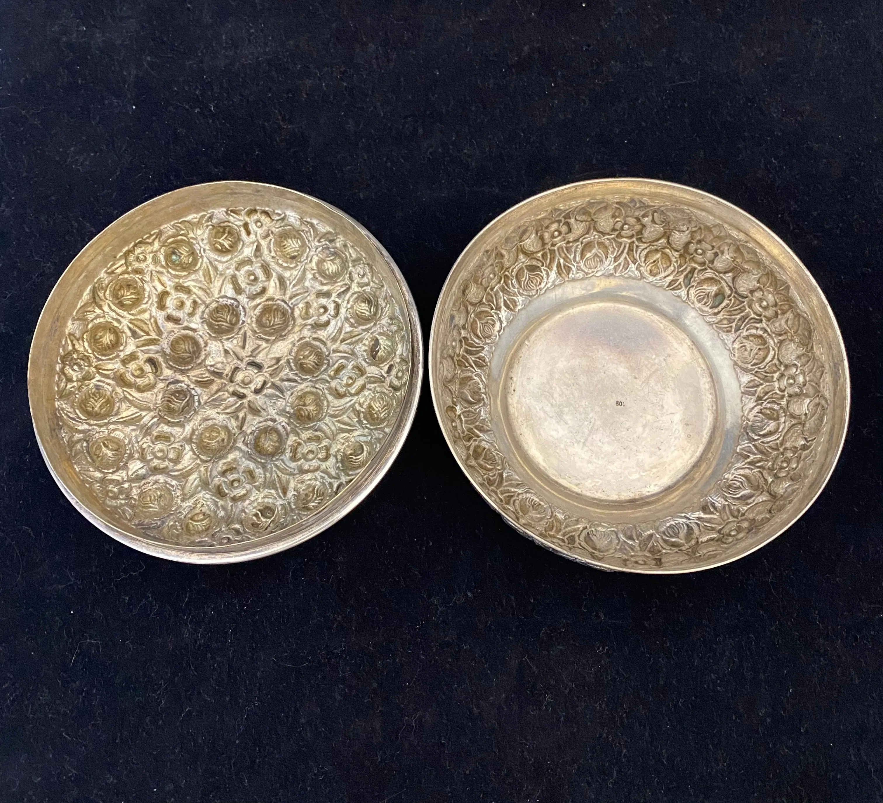 Antique C. 1800s Fine Silver European Repoussé Container - $4K APR Value w/ CoA!