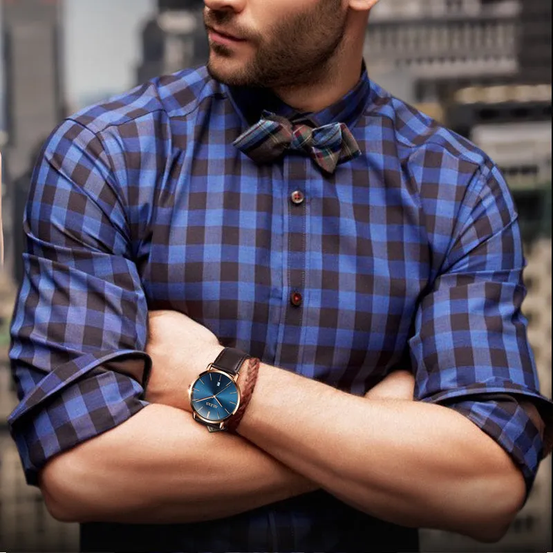 Apex Sport Leather Auto-Quartz Watch