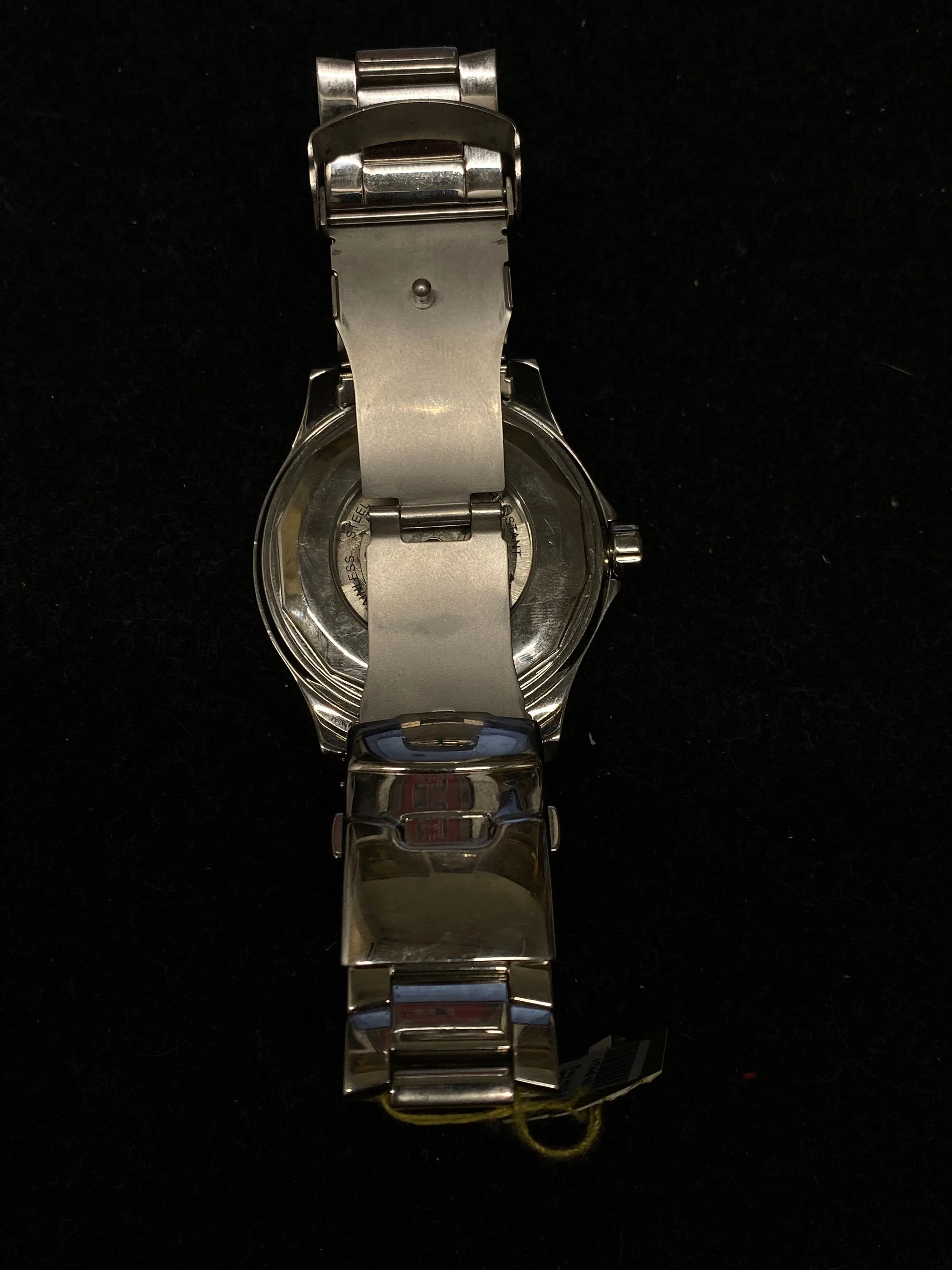 AQUA MASTER Tourbillon Floating Diamond Stainless Steel Large Watch w/ 72 Diamonds & Mother of Pearl Dial -$30K Appraisal Value!
