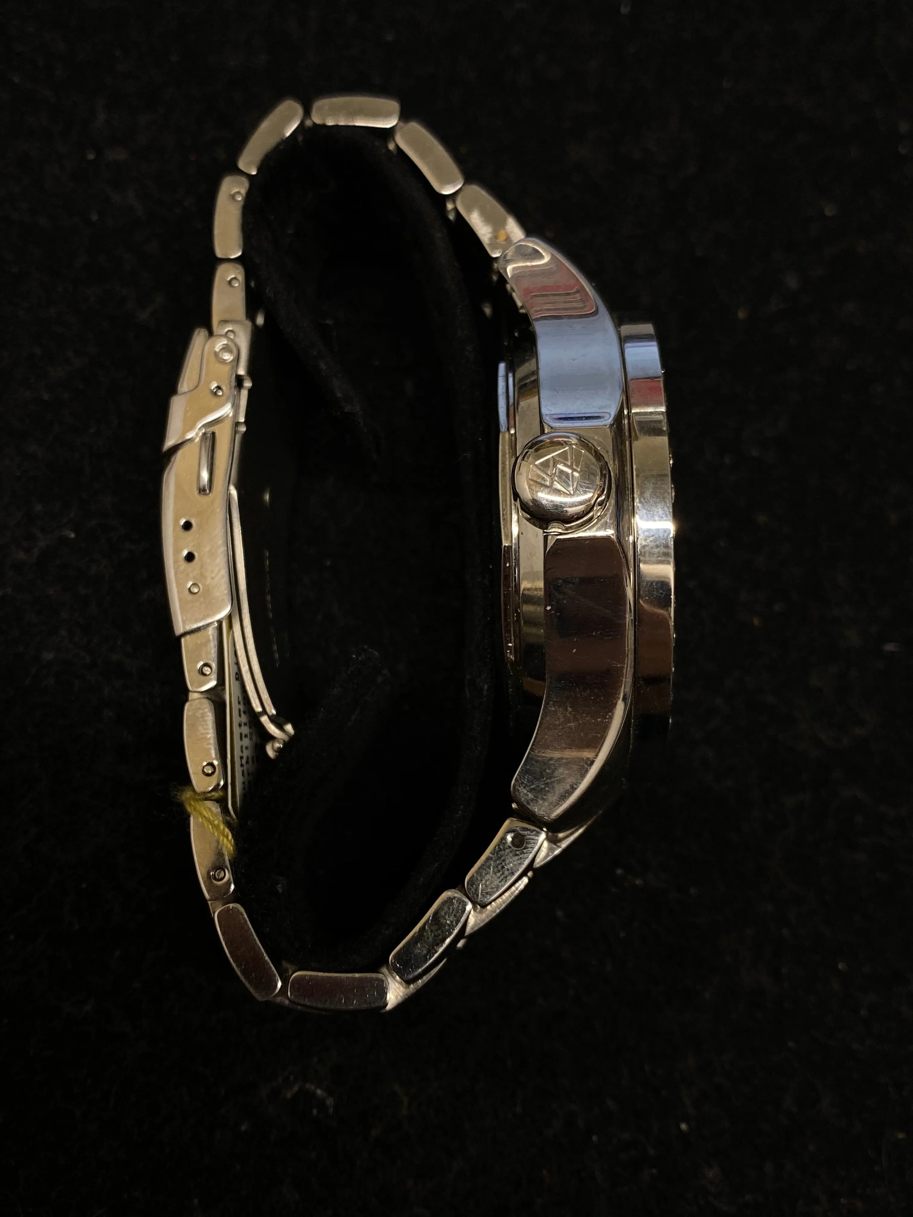 AQUA MASTER Tourbillon Floating Diamond Stainless Steel Large Watch w/ 72 Diamonds & Mother of Pearl Dial -$30K Appraisal Value!