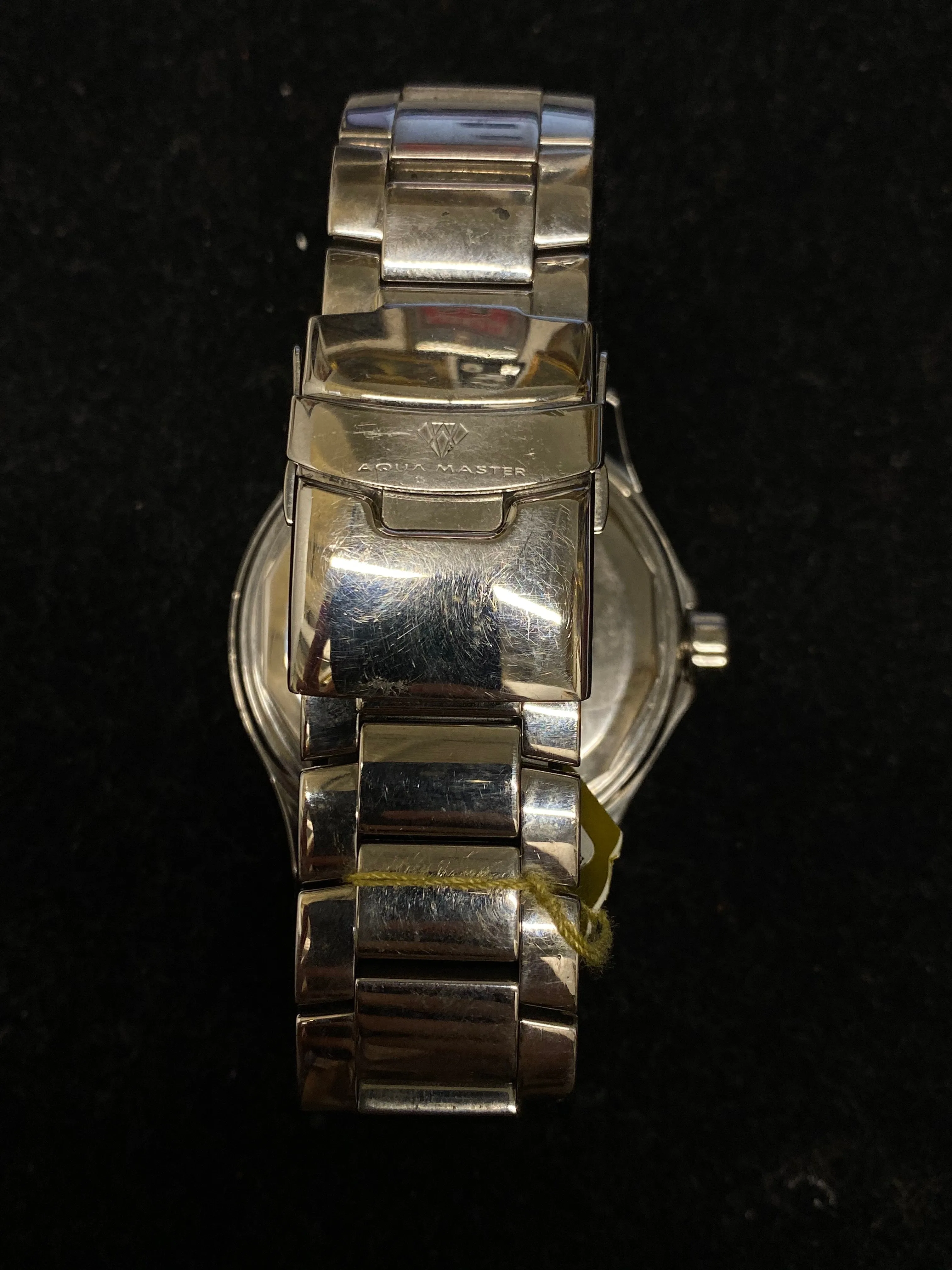 AQUA MASTER Tourbillon Floating Diamond Stainless Steel Large Watch w/ 72 Diamonds & Mother of Pearl Dial -$30K Appraisal Value!