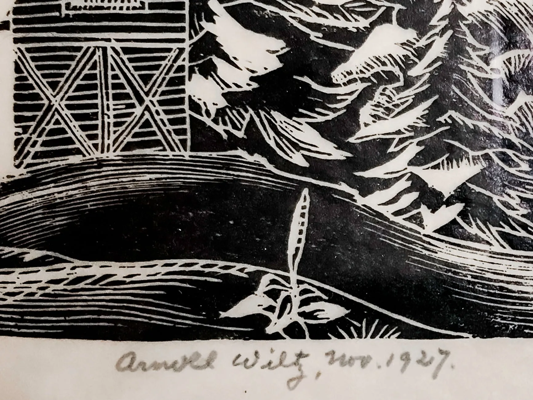 ARNOLD WILTZ Signed Ltd. Edition 1927 Woodcut Print - $5K APR Value w/ CoA!  