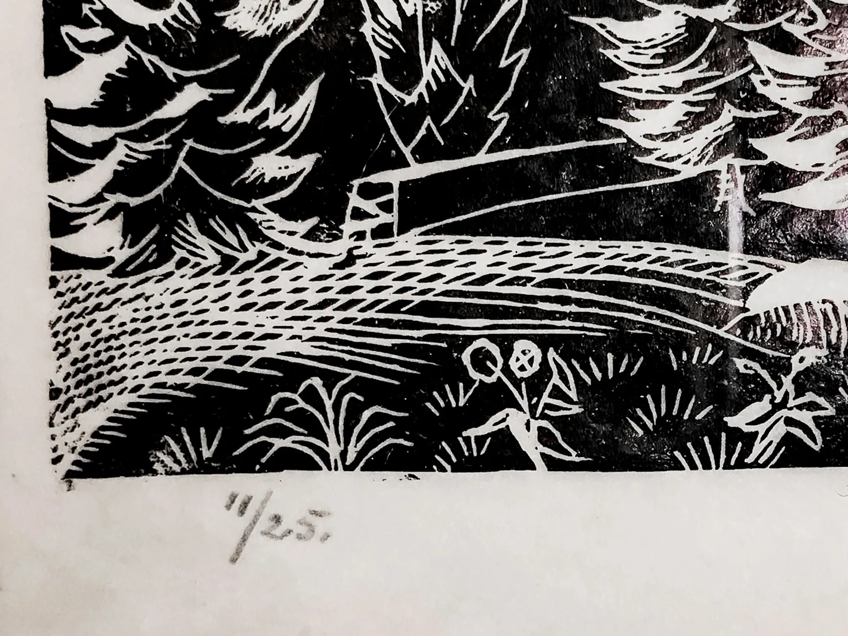 ARNOLD WILTZ Signed Ltd. Edition 1927 Woodcut Print - $5K APR Value w/ CoA!  