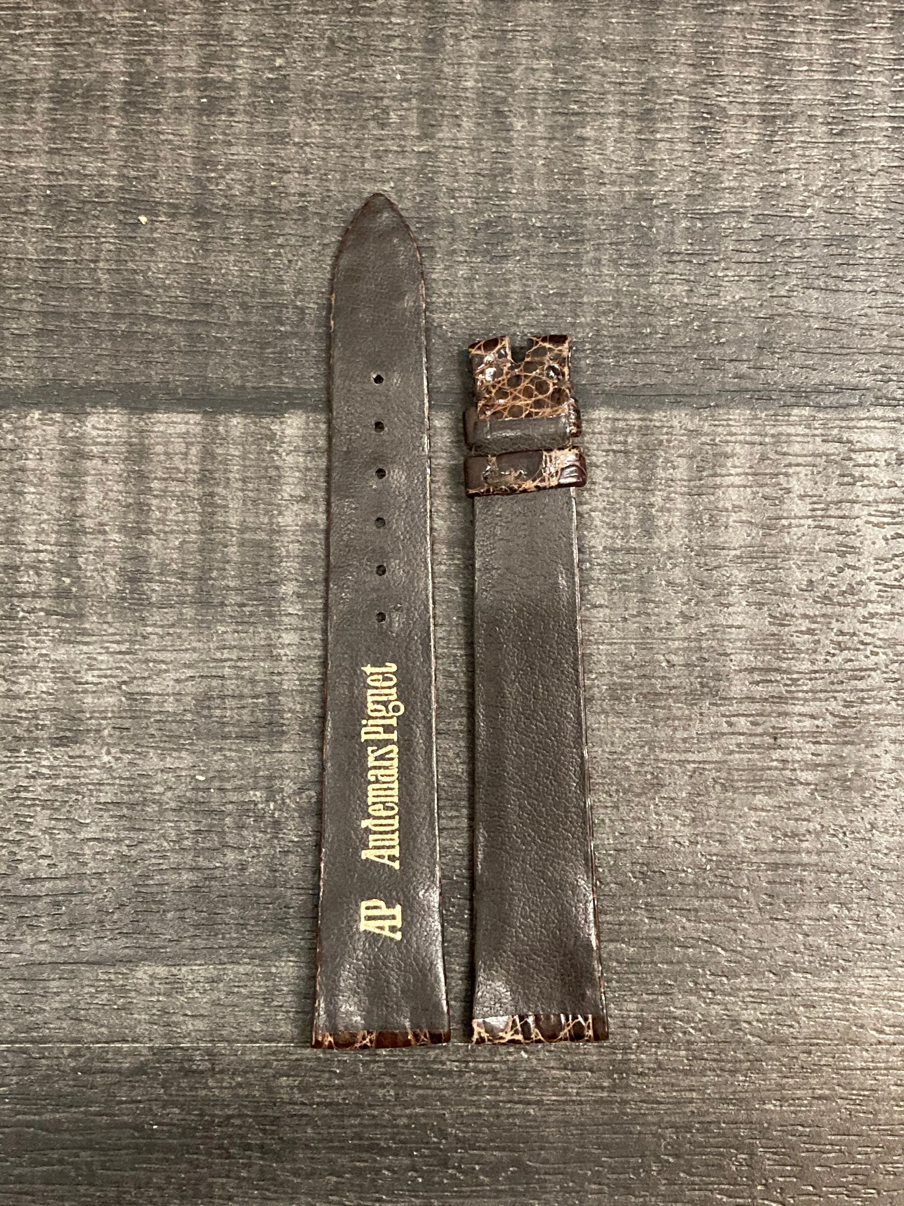 AUDEMARS PIGUET Dark Brown Alligator Watch Strap - $750 APR VALUE w/ CoA! ✓