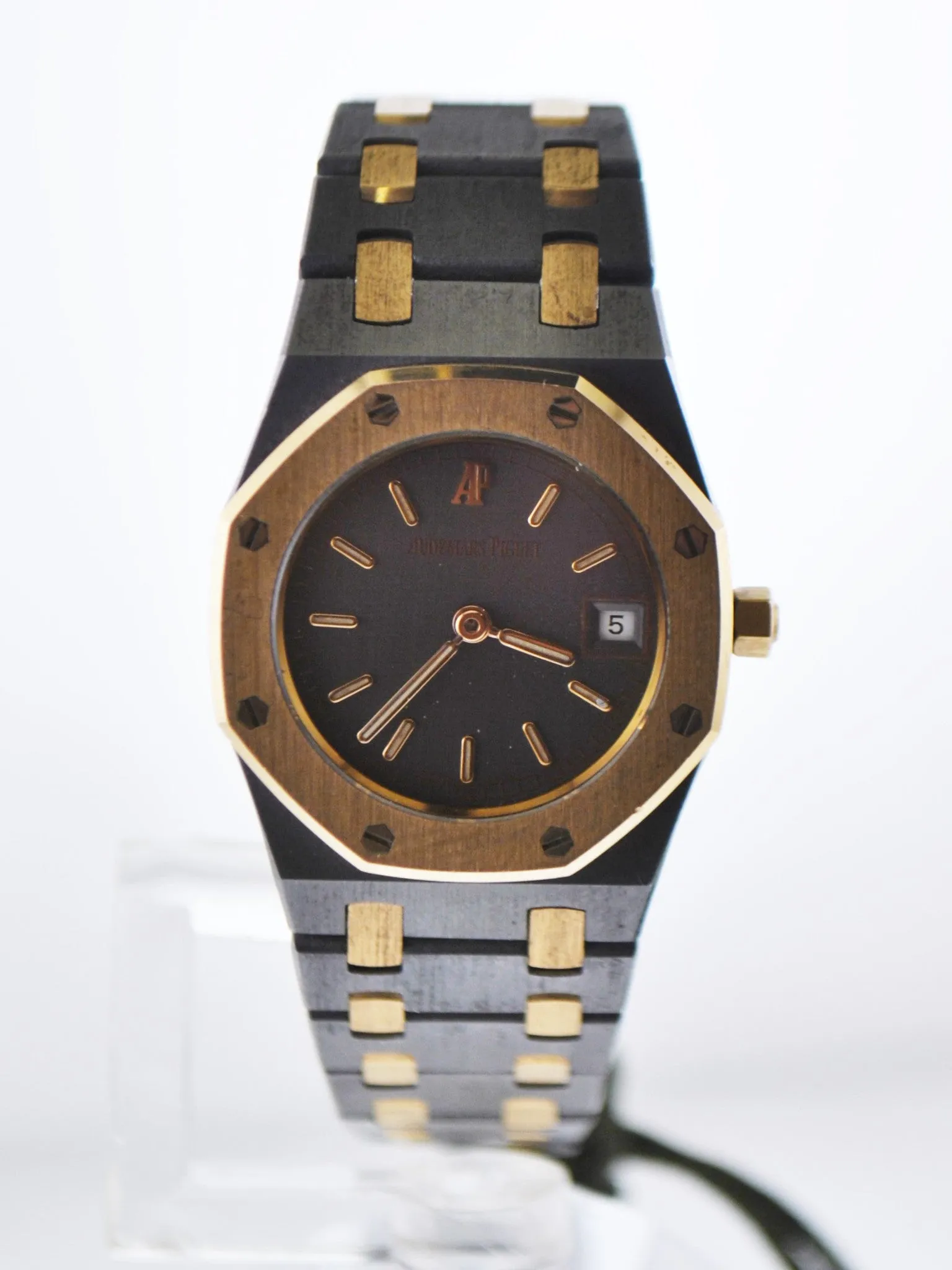 AUDEMARS PIGUET Royal Oak Wristwatch Octagonal Bezel in 18K Rose Gold & Titanium - $40K VALUE
