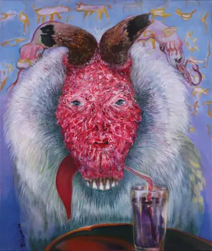 BALSAM ABO ZOUR "Happy Hour" Oil on Canvas, 2020 - $8K Appraisal Value!
