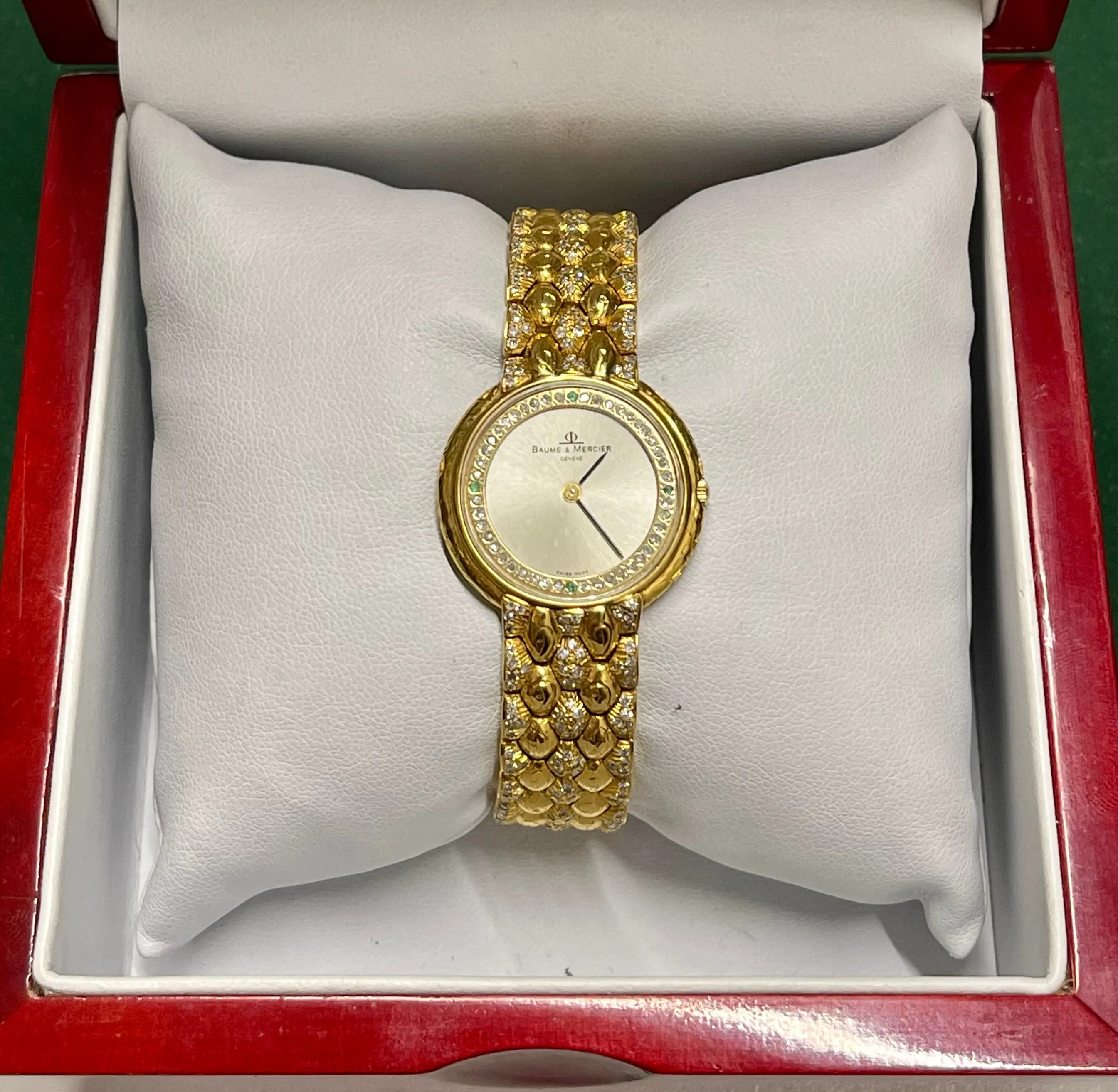 BAUME & MERCIER 18K YG Unisex Watch w/ approx. 520 Diamonds - $60K APR w/ COA!!!