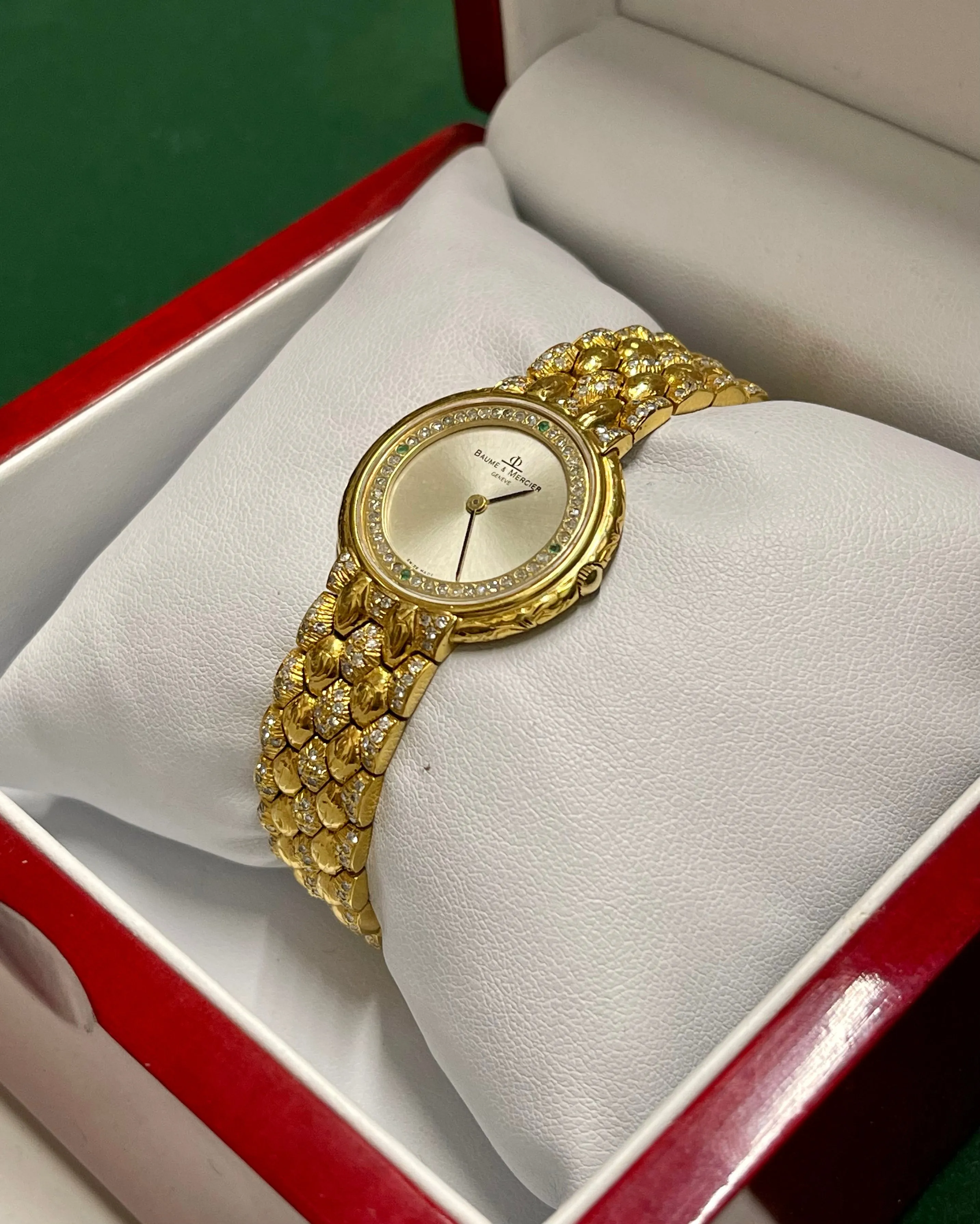 BAUME & MERCIER 18K YG Unisex Watch w/ approx. 520 Diamonds - $60K APR w/ COA!!!