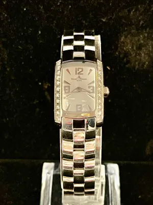 !Baume & Mercier Elegantly Stylish Diamonds & SS Ladies Watch - $8K APR w/ COA!!
