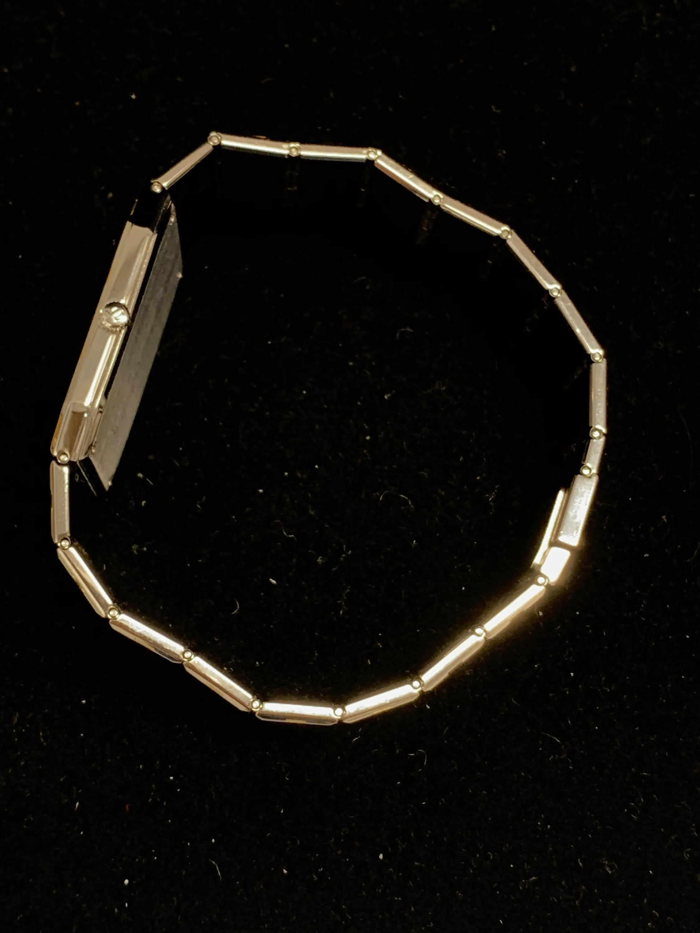 BAUME & MERCIER Vintage c. 1980s 18K Gold Striped Wristwatch - $10K APR Value w/ CoA!