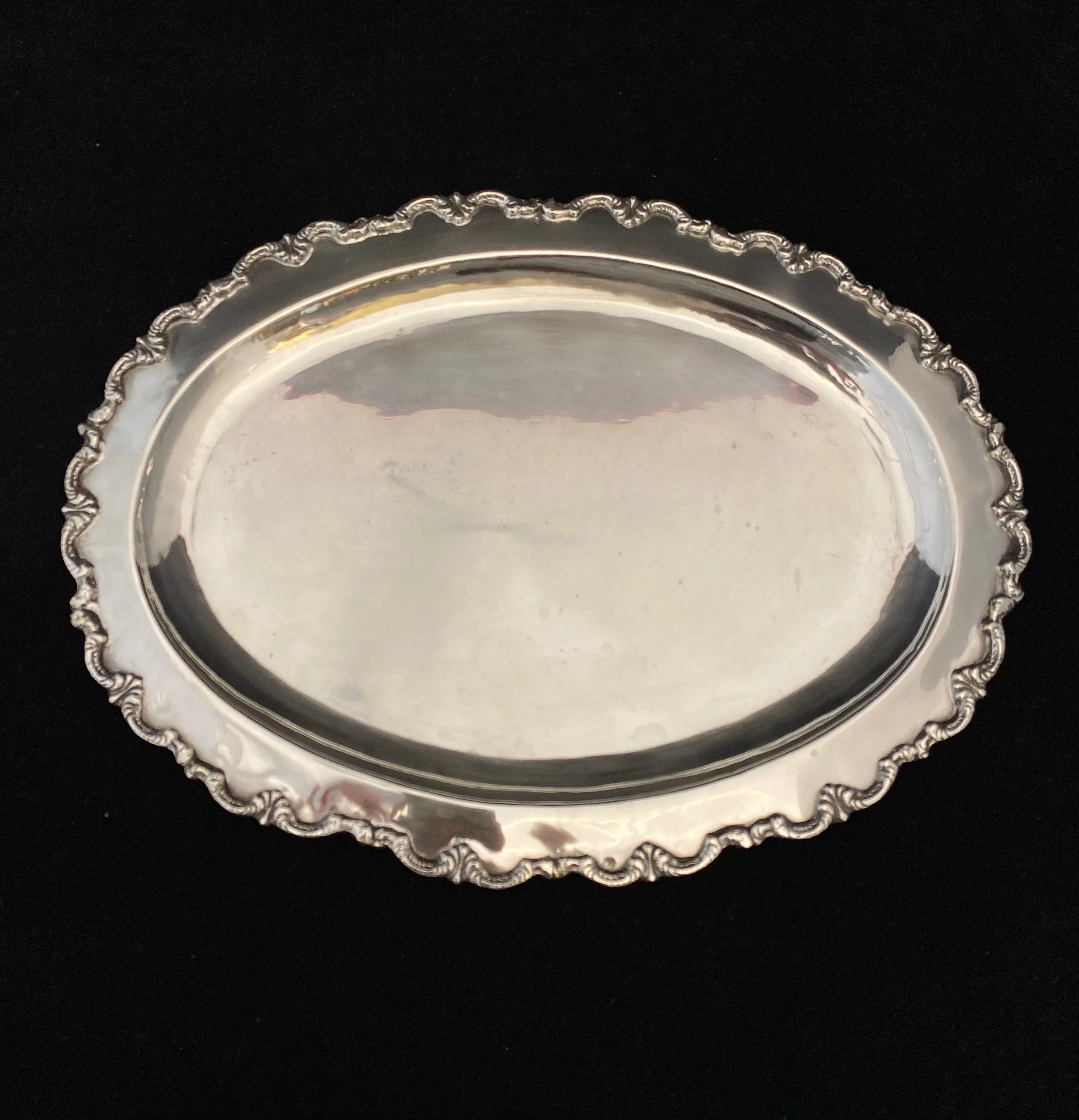 Beautiful Antique Oval Silver Serving Platter - $2K APR Value w/ CoA!