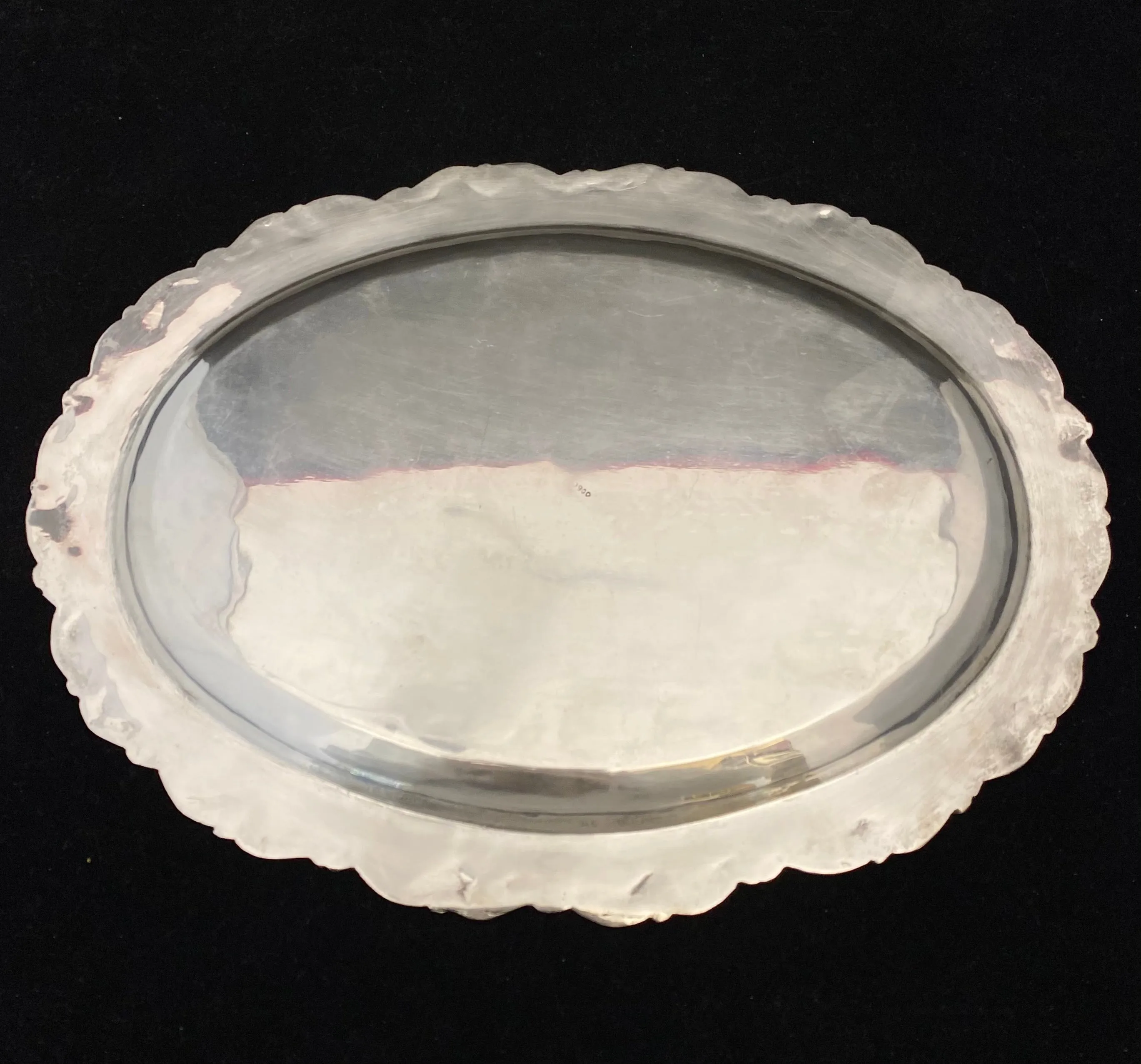 Beautiful Antique Oval Silver Serving Platter - $2K APR Value w/ CoA!