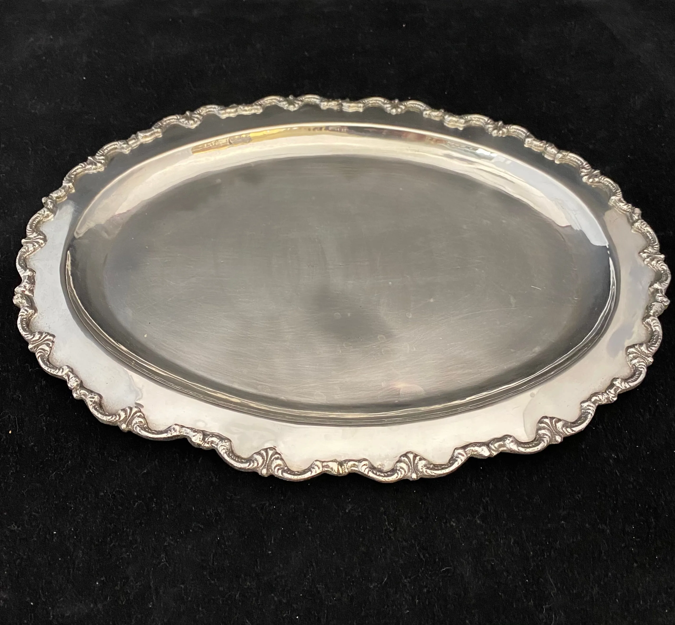 Beautiful Antique Oval Silver Serving Platter - $2K APR Value w/ CoA!