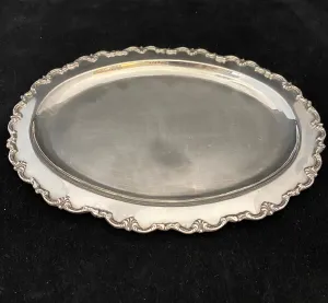Beautiful Antique Oval Silver Serving Platter - $2K APR Value w/ CoA!