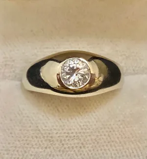 Beautiful Solid White Gold 1 Ct. Diamond Ring - $20K Appraisal Value w/CoA}
