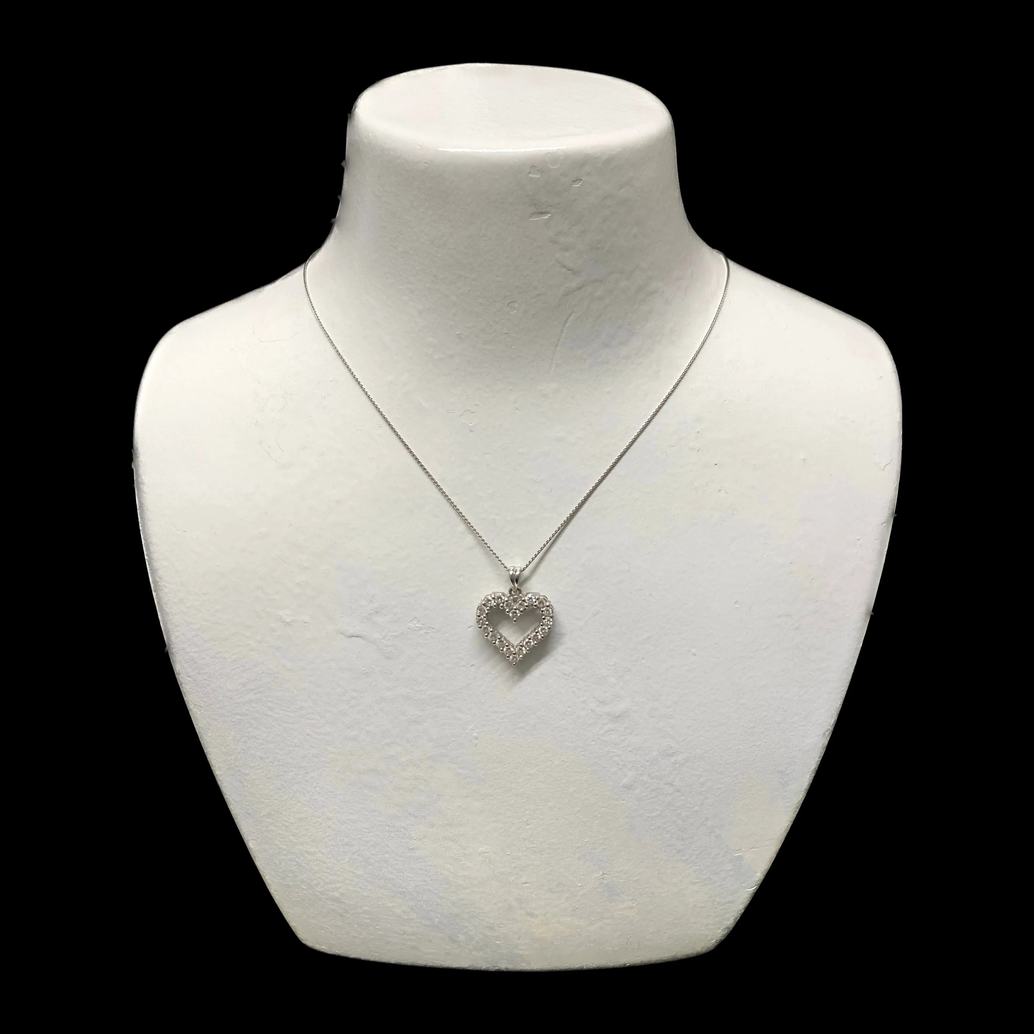 Beautiful Solid White Gold Necklaces with Brilliant Diamonds - $6K APR w/ CoA!!!