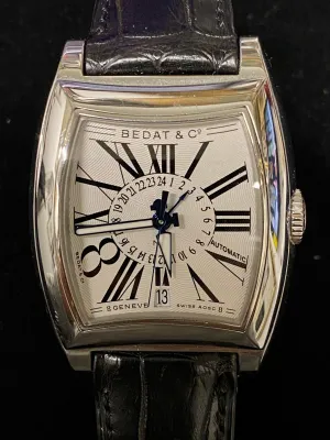 BEDAT & CO. No. 3 Automatic SS Men's Wristwatch w/ Date Feature & 24-Hour Dial - $6K Appraisal Value! ✓