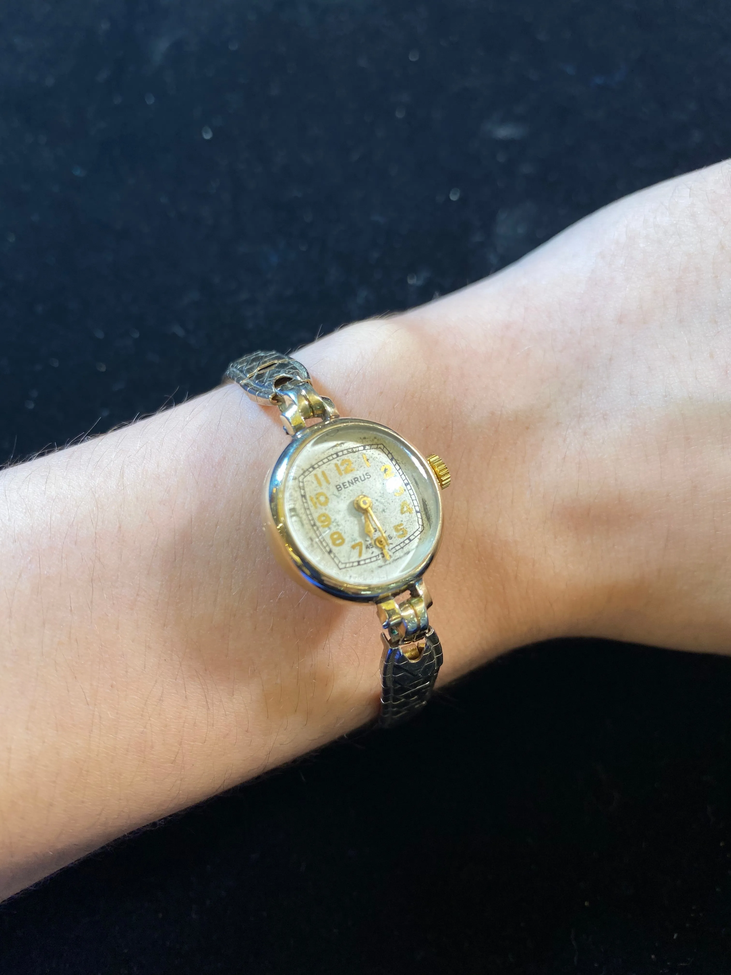 Benrus Gold-Tone SS Ladies Wristwatch! Vintage ca.1940s! - $3k APR w/CoA!|
