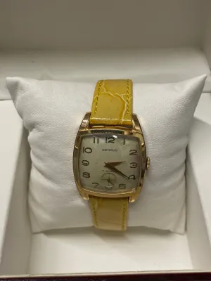 BENRUS Vintage 1950's SS Men's Wristwatch Rare Beautiful Design - $4K APR w/ COA
