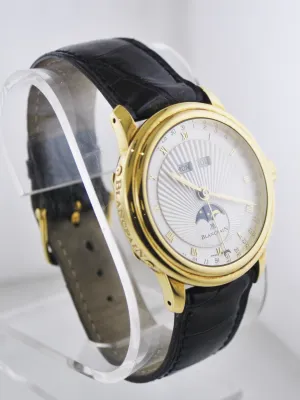 BLANCPAIN 18K YG Day-Date Moonphase & Flip Case Skeleton Back - $200K APR w/ COA