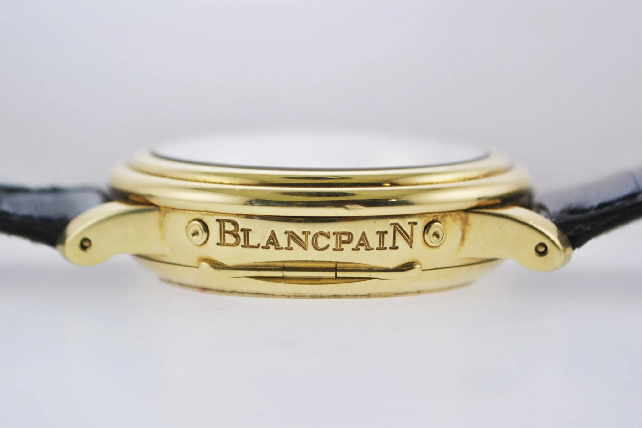 BLANCPAIN 18K YG Day-Date Moonphase & Flip Case Skeleton Back - $200K APR w/ COA