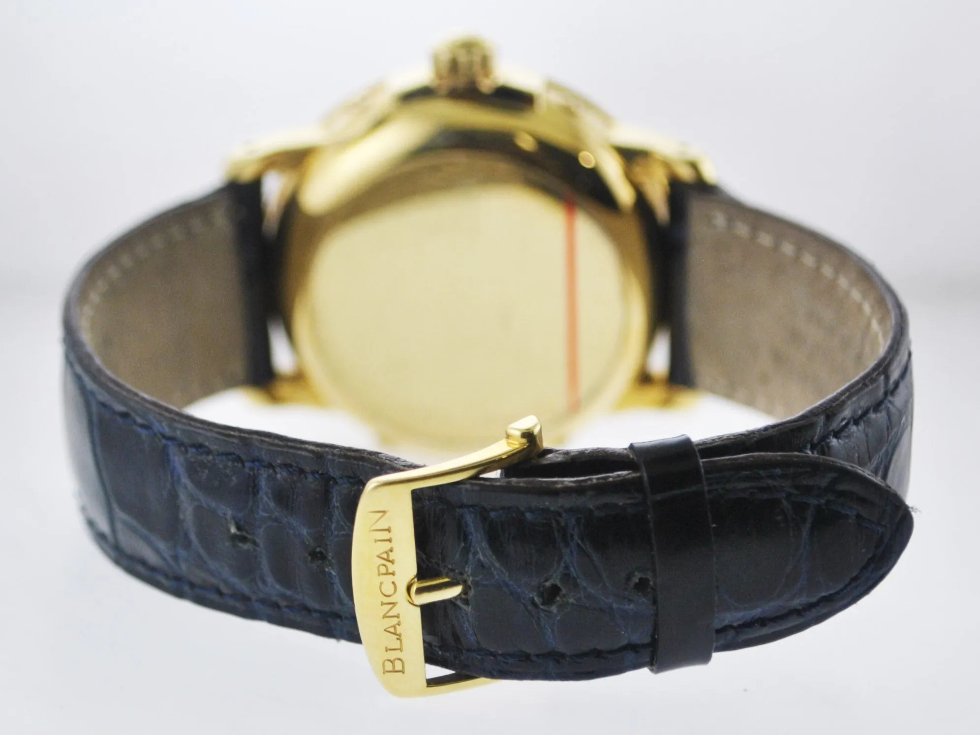 BLANCPAIN 18K YG Day-Date Moonphase & Flip Case Skeleton Back - $200K APR w/ COA
