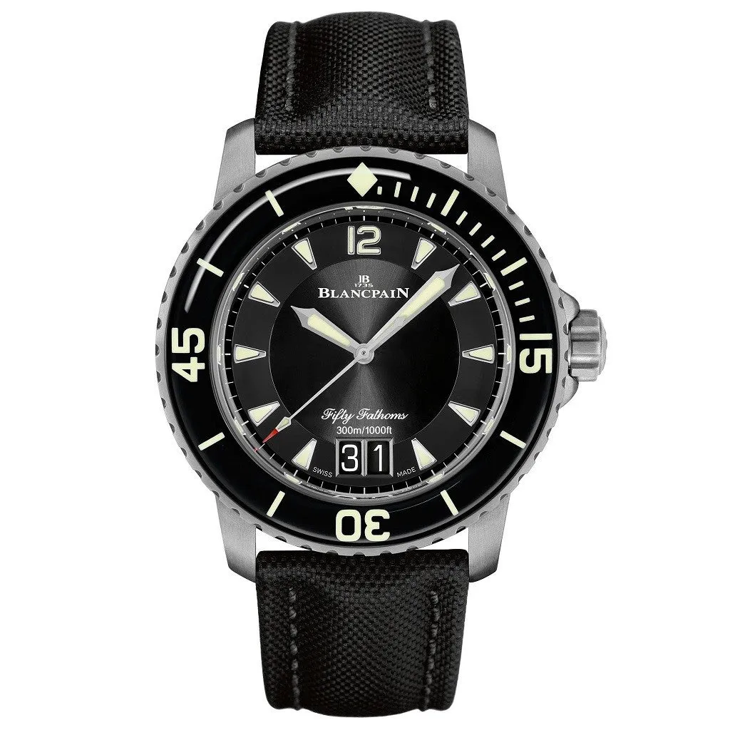 Blancpain Fifty Fathoms Grande Date 45mm Mens Watch 5050-12B30-B52A