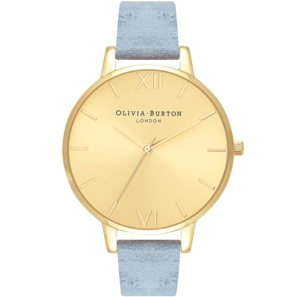 Blue Leather Leather Watch