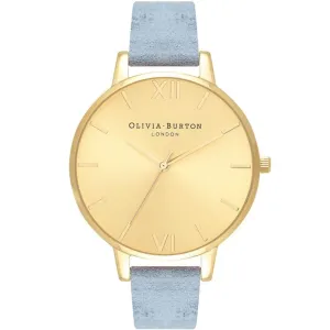 Blue Leather Leather Watch