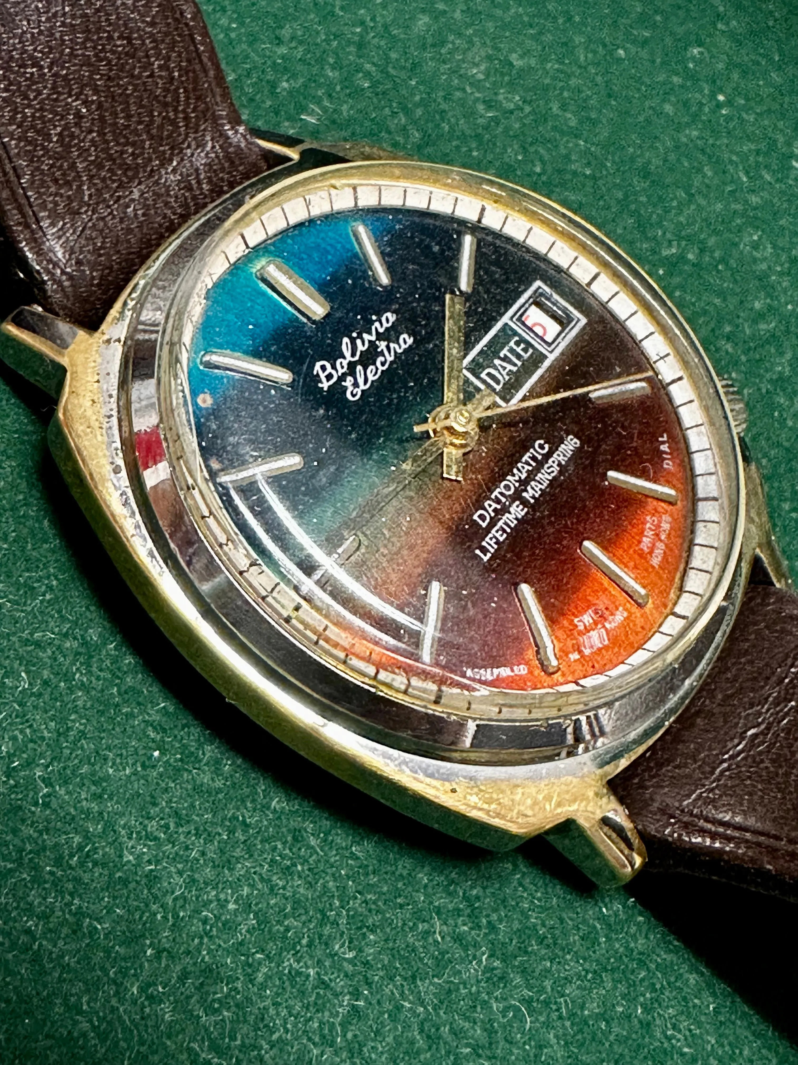Bolivia Electra Colorful Dial Mechanical Movement Wristwatch - $3K APR w/ COA!!