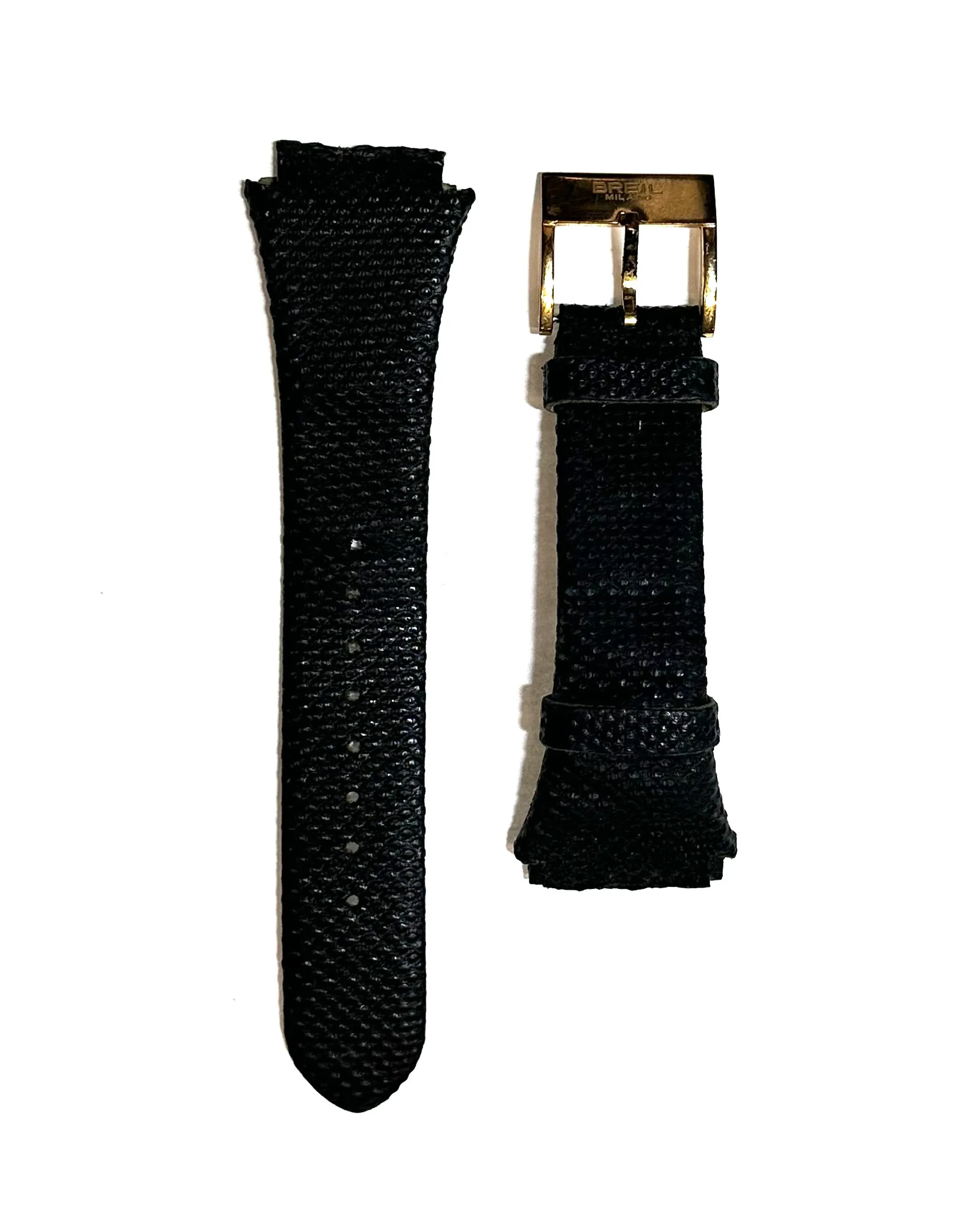 BREIL Padded Black Genuine Aqualino Watch Strap - $800 APR w/ CoA!