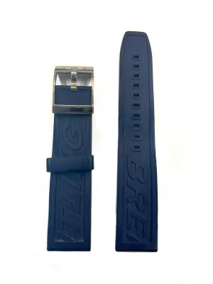 Breitling Brand New Blue Rubber Watch Strap -$650 APR w/ CoA!