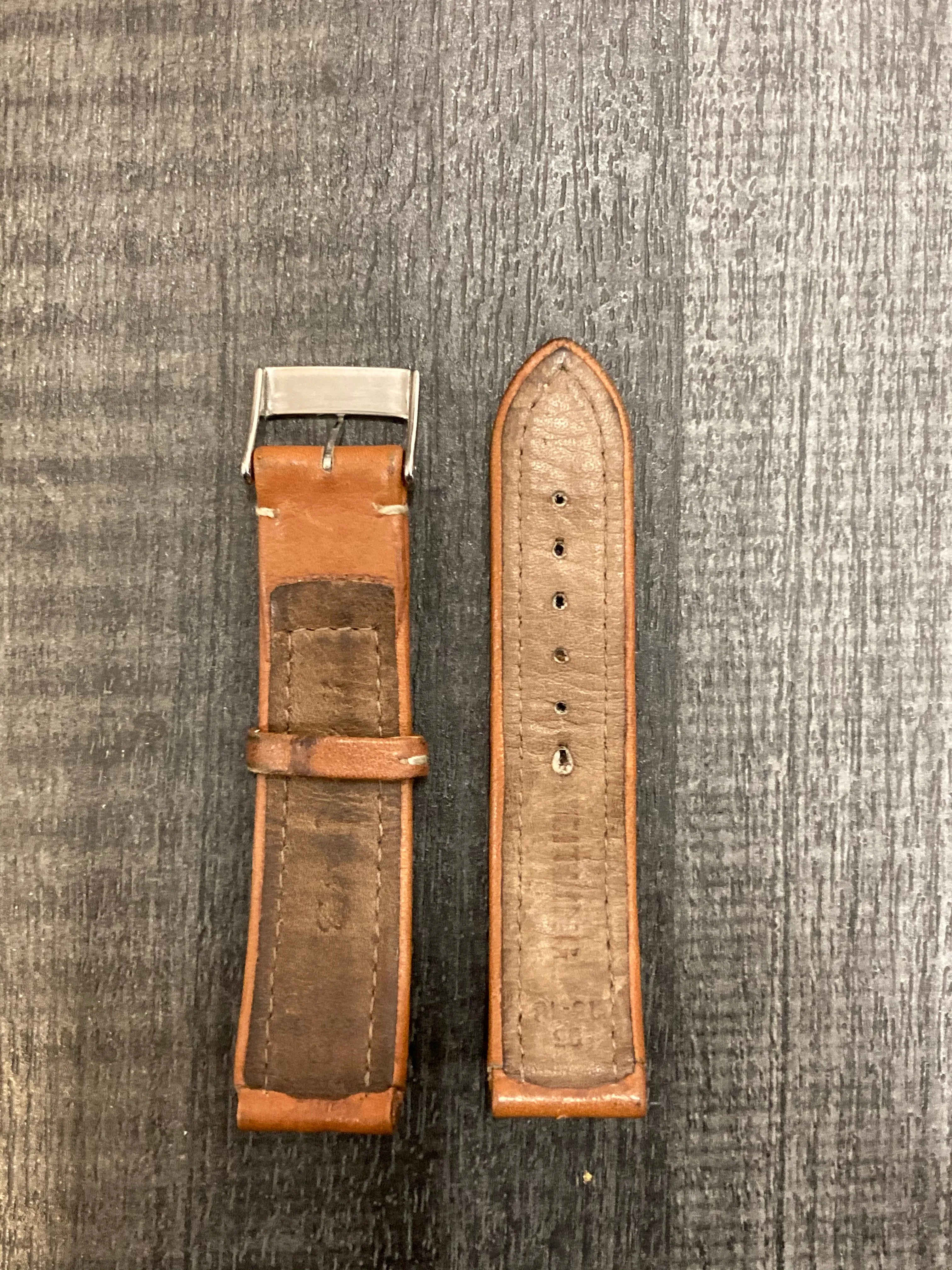 BREITLING Brown Leather Watch Strap - $600 APR VALUE w/ CoA! ✓