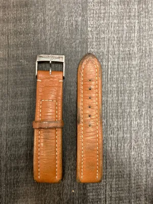 BREITLING Brown Leather Watch Strap - $600 APR VALUE w/ CoA! ✓