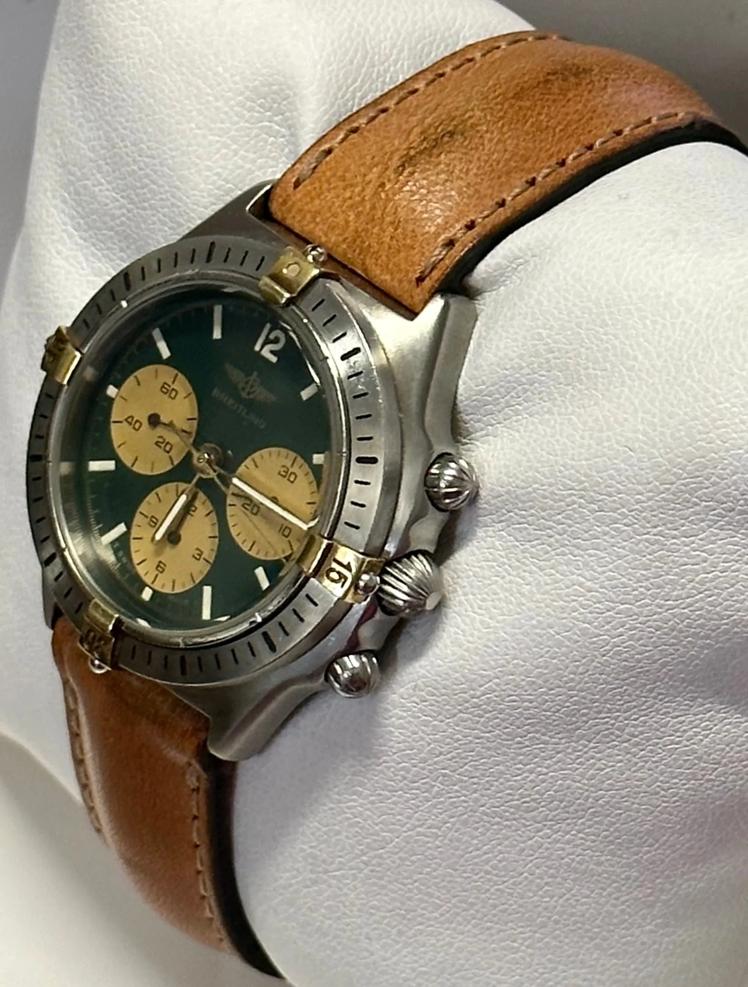 BREITLING Chronograph Mechanical Unisex Wristwatch w/ Rare Dial- $15K APR w/ COA