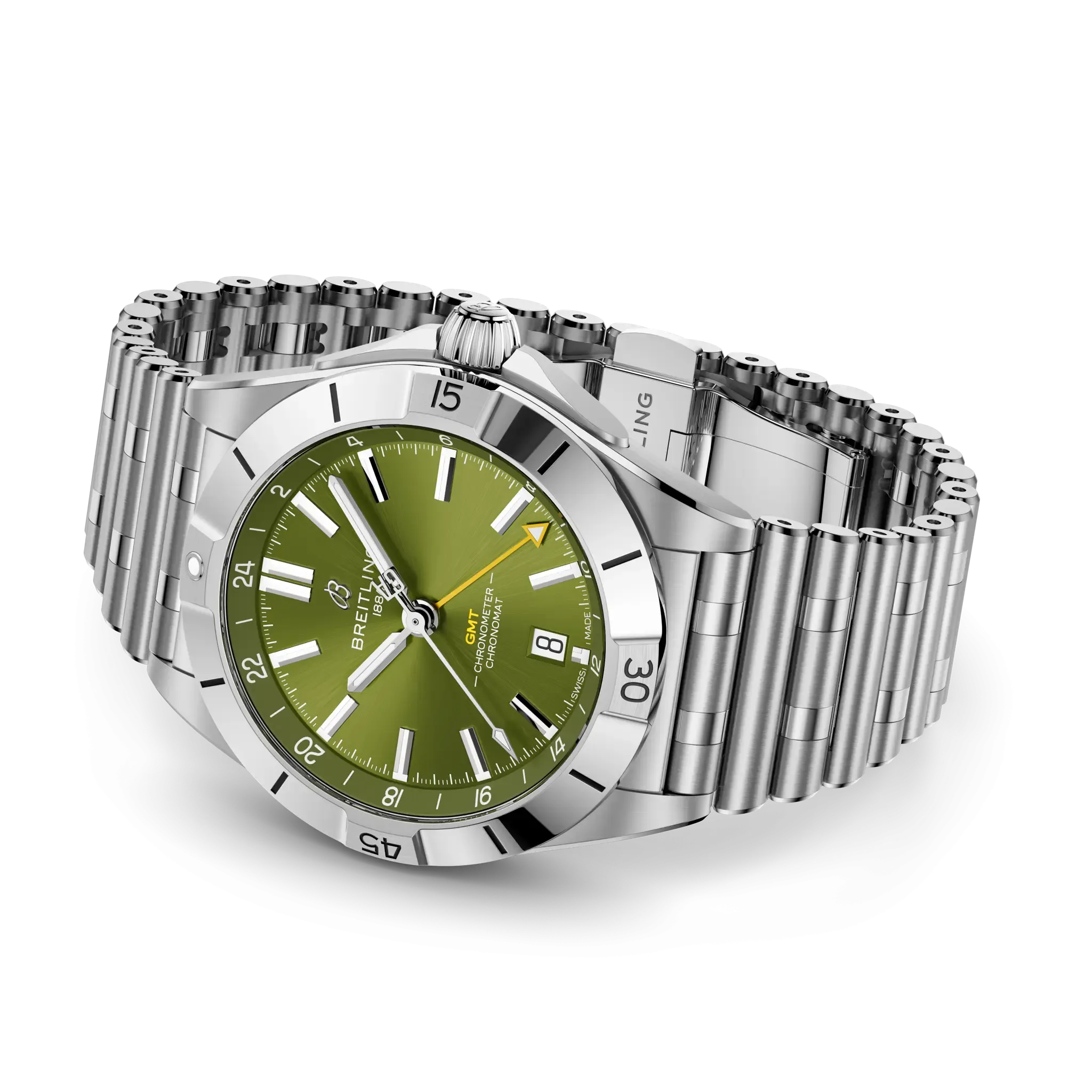 Breitling Chronomat Automatic GMT 40 Giannis Antetokounmpo Watch with Stainless Steel Bracelet