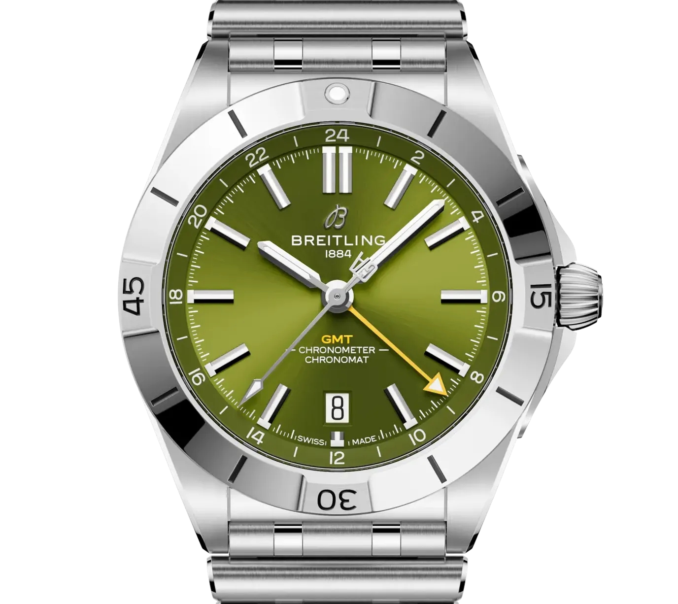 Breitling Chronomat Automatic GMT 40 Giannis Antetokounmpo Watch with Stainless Steel Bracelet