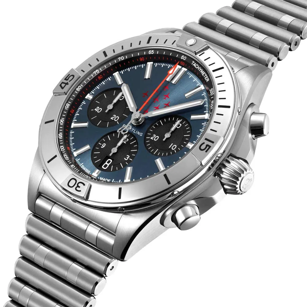 Breitling Chronomat B01 42mm Red Arrows Limited Edition Automatic Chronograph Gents Watch AB01347A1C1A1