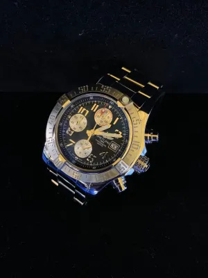BREITLING JUMBO CHRONOGRAPH AUTOMATIC PERPETUAL MEN’S WATCH WITH BREITLING SIGNATURE! – $10K APR w/CoA!|