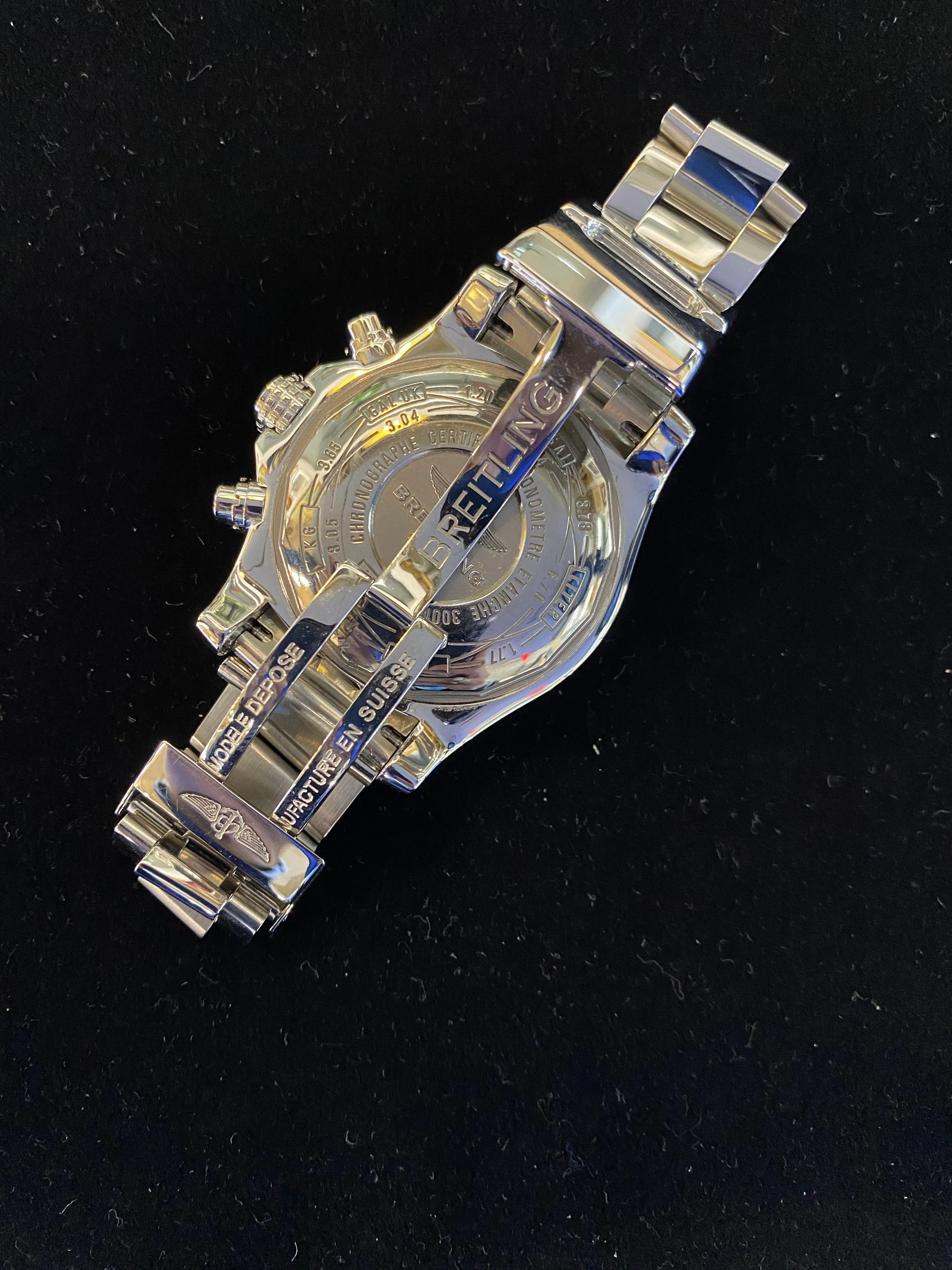 BREITLING JUMBO CHRONOGRAPH AUTOMATIC PERPETUAL MEN’S WATCH WITH BREITLING SIGNATURE! – $10K APR w/CoA!|