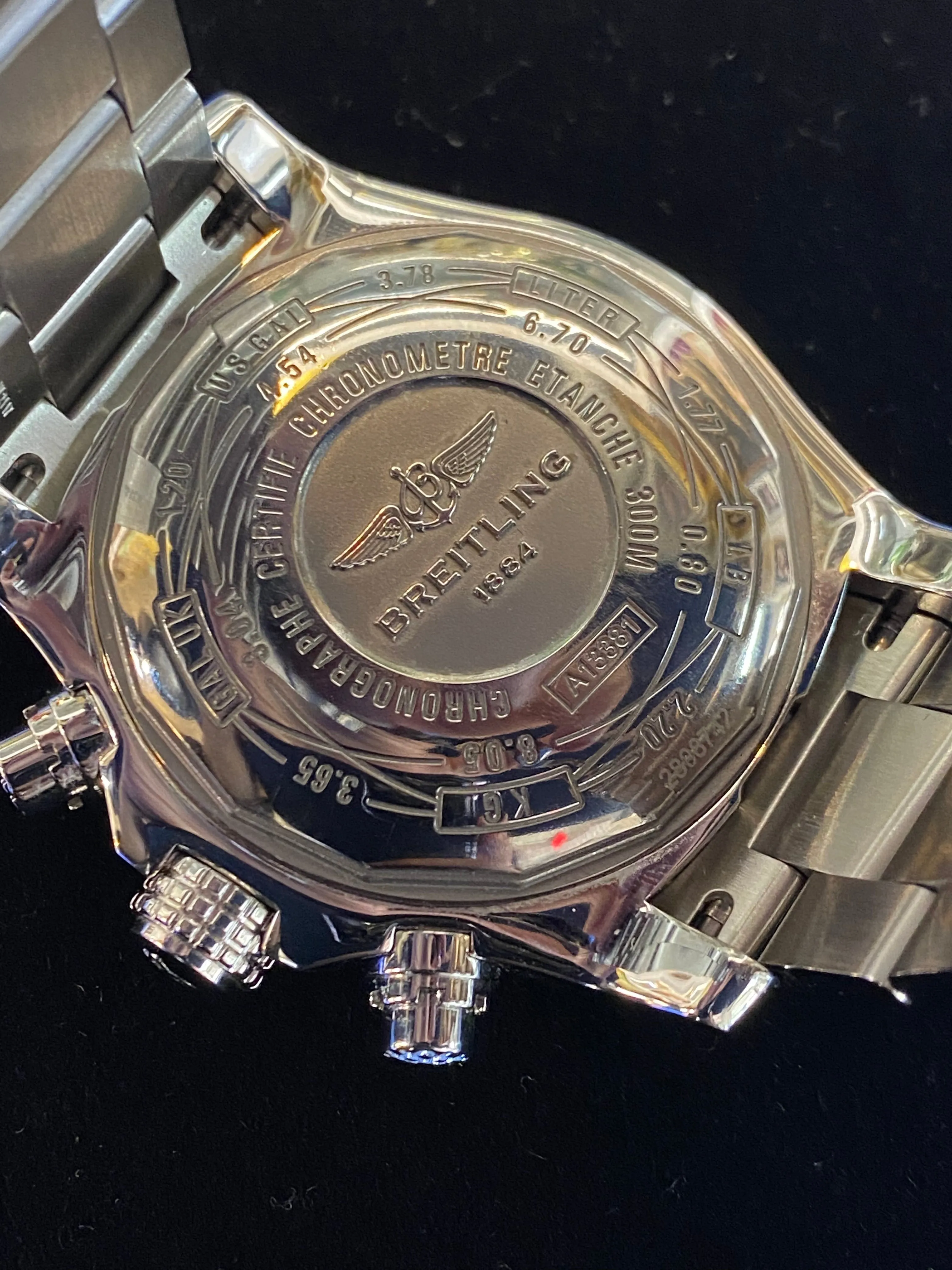 BREITLING JUMBO CHRONOGRAPH AUTOMATIC PERPETUAL MEN’S WATCH WITH BREITLING SIGNATURE! – $10K APR w/CoA!|
