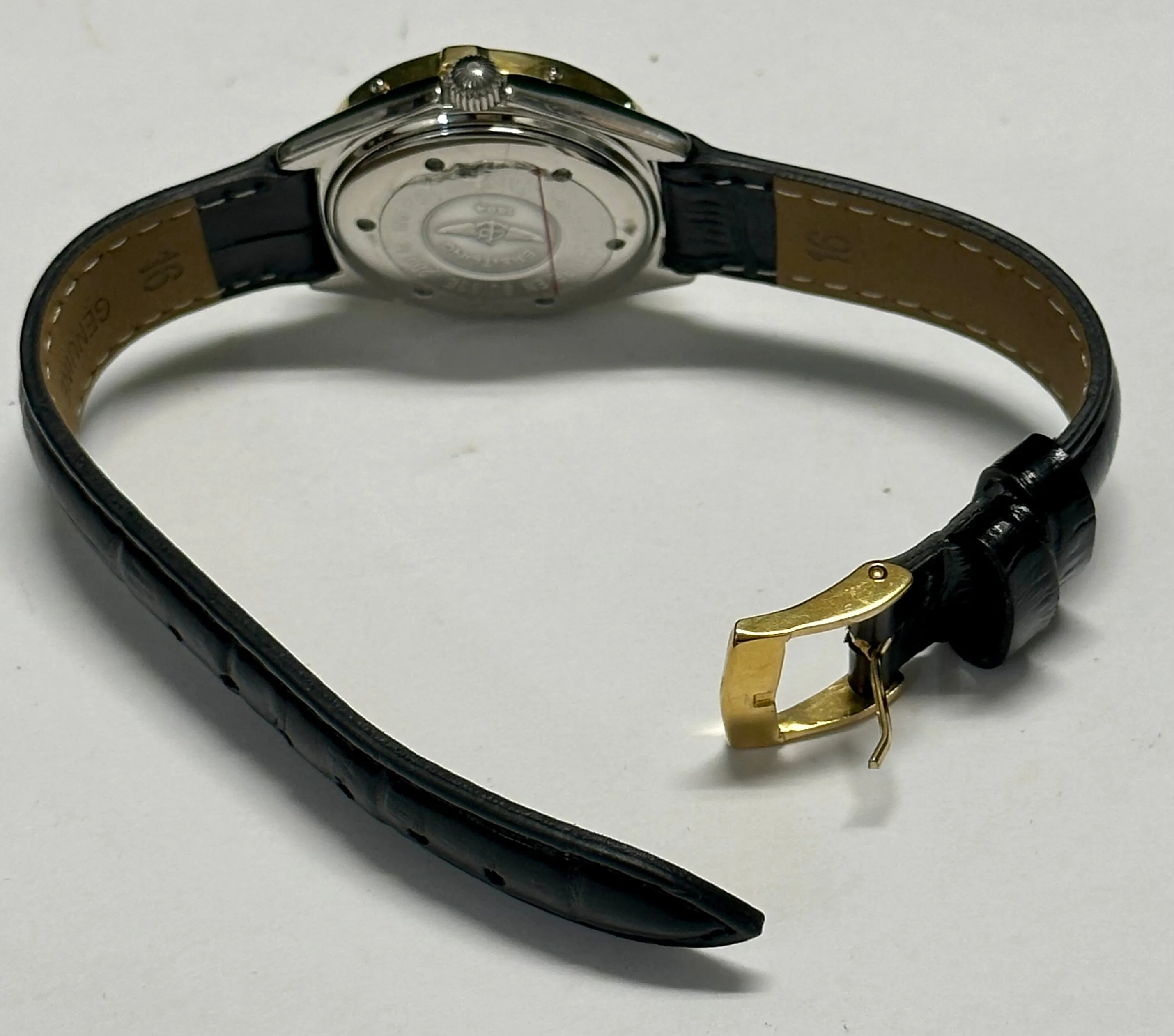 BREITLING Lady J Stainless Steel w/ 18K Yellow Gold Wristwatch- $15K APR w/ COA!