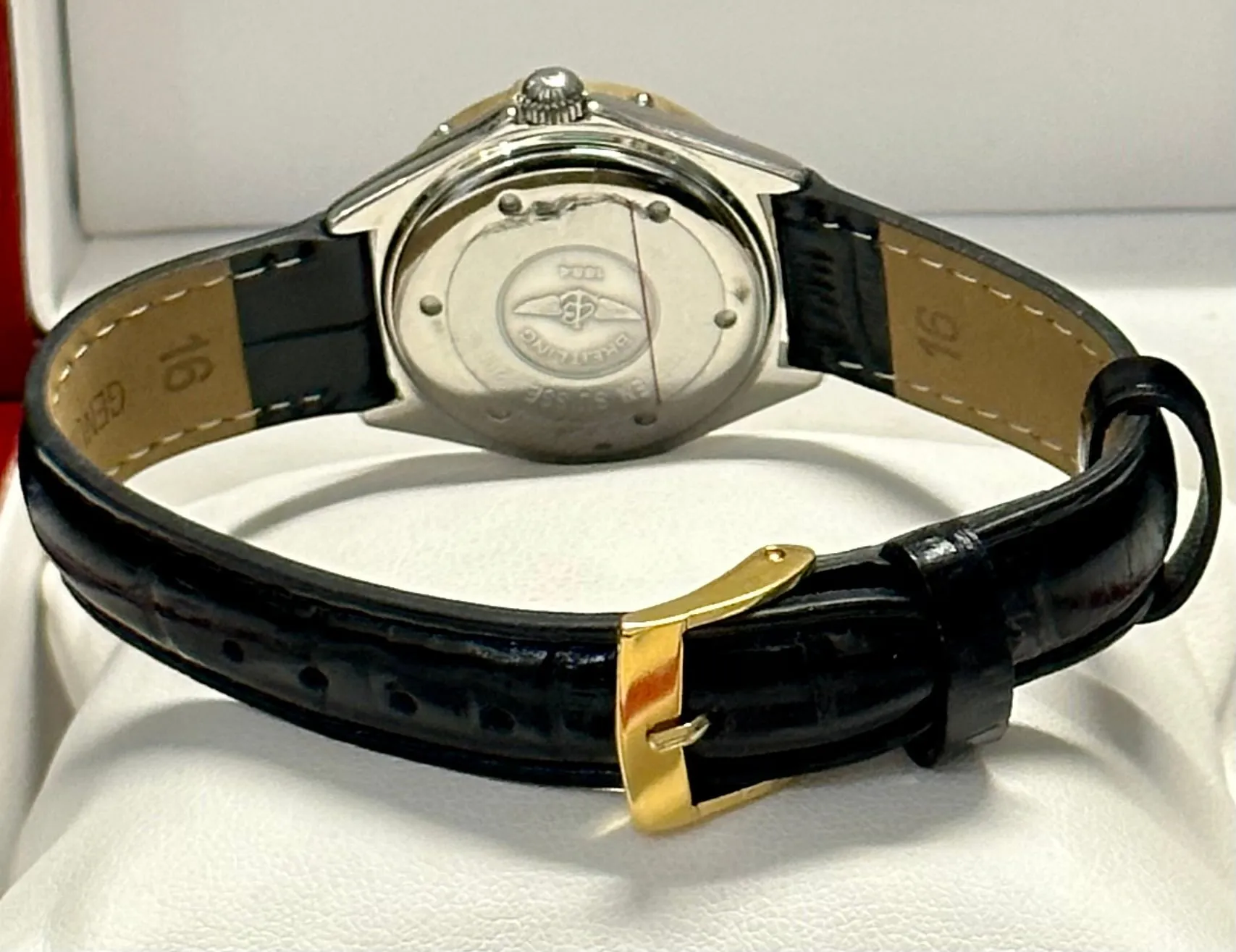 BREITLING Lady J Stainless Steel w/ 18K Yellow Gold Wristwatch- $15K APR w/ COA!